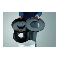 Hailo ProfiLine combi plus 50 Weiß Ascher-Papierkorb-Kombination