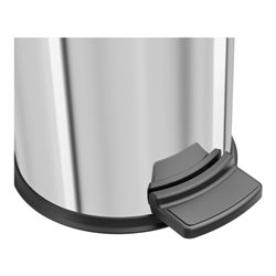 Hailo Solid 4, Tret-Kosmetik-Mülleimer, 3 l Edelstahl