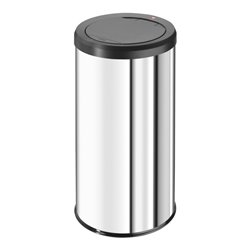 Hailo Großraum-Abfallbox Big Bin Touch 45 Edelstahl
