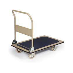 Taurotrade Plattformwagen 250kg Klappbarer Schiebegriff Rad 125mm grau