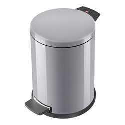 Hailo Solid 14, Tret-Mülleimer, 12 l Silber