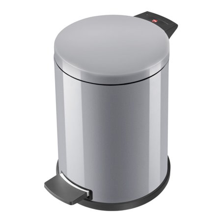 Hailo Solid 14, Tret-Mülleimer, 12 l Silber