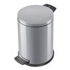 Hailo Solid 14, Tret-Mülleimer, 12 l Silber