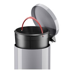 Hailo Solid 14, Tret-Mülleimer, 12 l Silber