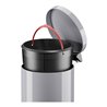 Hailo Solid 14, Tret-Mülleimer, 12 l Silber