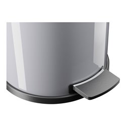 Hailo Solid 14, Tret-Mülleimer, 12 l Silber