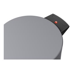 Hailo Solid 14, Tret-Mülleimer, 12 l Silber
