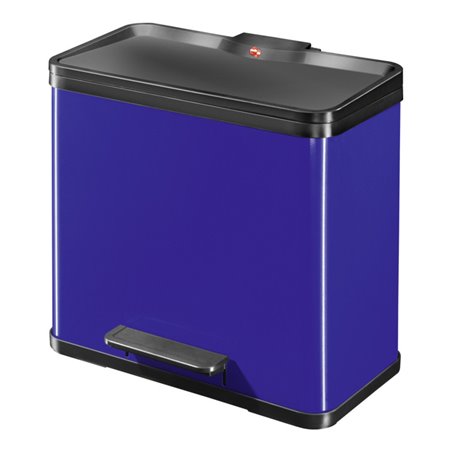 Hailo Tret-Abfalltrenner öko duo 30 Stahlbl. blau 19 Liter+11 Liter