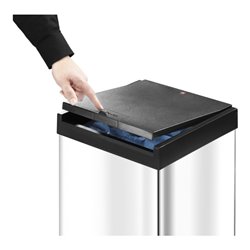 Hailo Großraum-Abfallbox Big Box Touch 80 silber