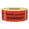 TransPak Warnetiketten 145x70 mm aus Papier ''Vorsicht Hohlkörper''