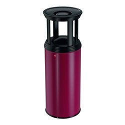 Hailo ProfiLine combi plus 50 Rot Ascher-Papierkorb-Kombination