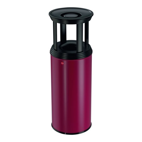 Hailo ProfiLine combi plus 50 Rot Ascher-Papierkorb-Kombination