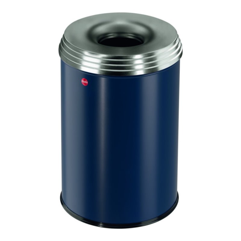Hailo ProfiLine Safe pro 30 Saphirblau Flammenlöschender Papierkorb