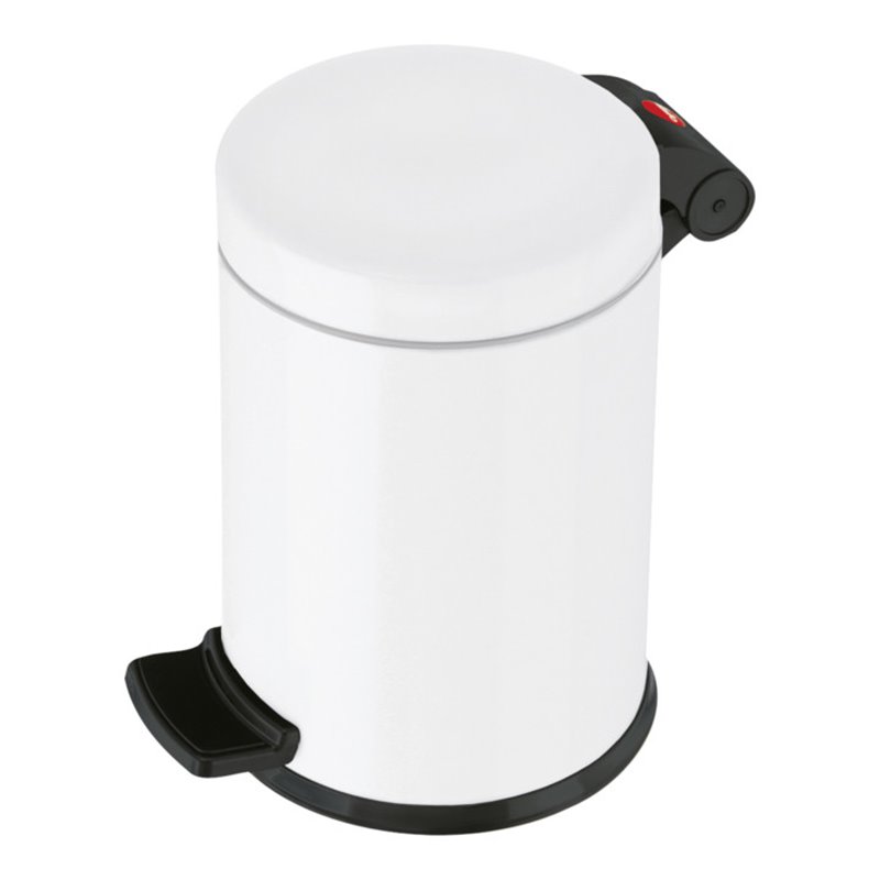 Hailo Solid 4, Tret-Kosmetik-Mülleimer, 4 l Weiß 