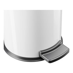 Hailo Solid 4, Tret-Kosmetik-Mülleimer, 4 l Weiß 
