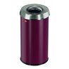 Hailo ProfiLine Safe pro 20 Bordeaux-Rot Flammenlöschender Papierkorb