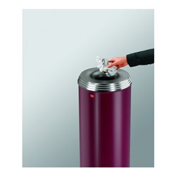 Hailo ProfiLine Safe pro 20 Tiefschwarz Flammenlöschender Papierkorb