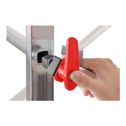 Hailo 1-2-3 500 Combi Alu-Gerüst mit Ein-Hand-Schnellverschluss