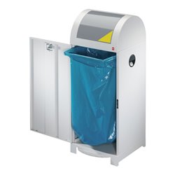 Hailo Wertstoffbehälter ProfiLine WSB 70P Weißaluminium