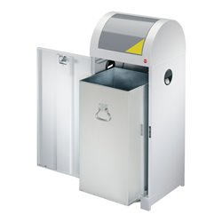 Hailo Wertstoffbehälter ProfiLine WSB 70P Weißaluminium