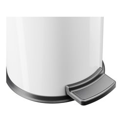 Hailo Solid 4, Tret-Kosmetik-Mülleimer, 3 l Weiß