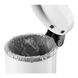 Hailo Solid 4, Tret-Kosmetik-Mülleimer, 3 l Weiß