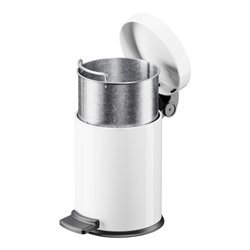 Hailo Solid 4, Tret-Kosmetik-Mülleimer, 3 l Weiß