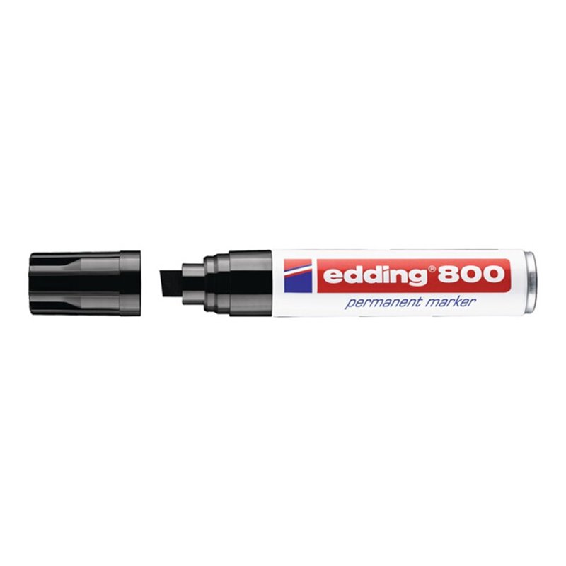 Edding Permanentmarker 800 schwarz Keilspitze Strichbreite 4-12mm