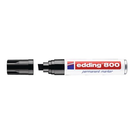 Edding Permanentmarker 800 schwarz Keilspitze Strichbreite 4-12mm