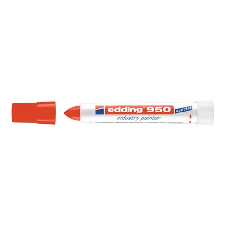 Edding Pastenmarker 950 rot permanent Rundspitze Strichbreite 10mm