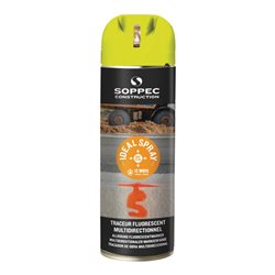 Soppec Markierungsspray Ideal 500 ml für alle Untergründe leuchgelb
