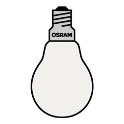 Osram Glühlampe 100W E27 innen mattiert stoßfest 10St./VE