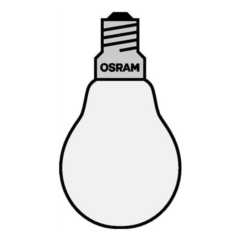 Osram Glühlampe 100W E27 innen mattiert stoßfest 10St./VE