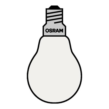 Osram Glühlampe 100W E27 innen mattiert stoßfest 10St./VE