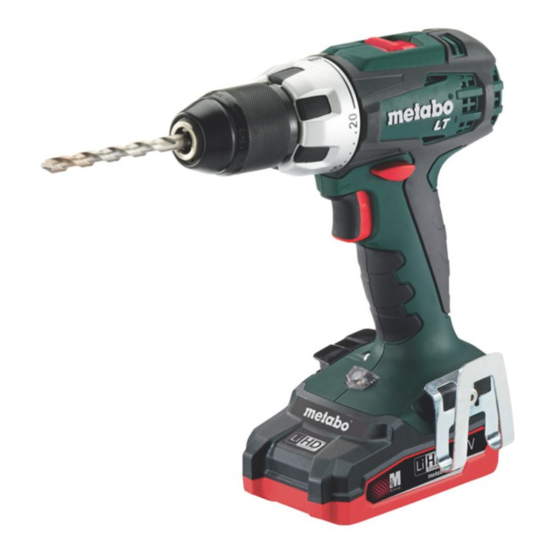 Metabo Akku-Bohrschrauber BS 18 LT Kunststoffkoffer + 2x18V/3.1Ah LiHD + ASC 30-36 V