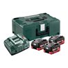 Metabo Basis Set 3 x LiHD 5.5 Ah + metaBOX 145