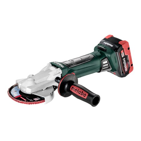 Metabo Akku-Flachkopf-Winkelschleifer WF 18 LTX 125 Quick metaBOX 165 L 18V 2x5.5Ah LiHD + ASC 145