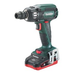 Metabo Akku-Schlagschrauber SSW 18 LTX 400 BL Kunststoffkoffer + 2x18V/3.1Ah LiHD + ASC 30-36 V