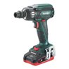 Metabo Akku-Schlagschrauber SSW 18 LTX 400 BL Kunststoffkoffer + 2x18V/3.1Ah LiHD + ASC 30-36 V