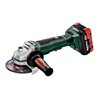 Metabo Akku-Winkelschleifer WPB 18 LTX BL 125 Quick 18V 2x5.5Ah LiHD + ASC 145 im Kunststoffkoffer