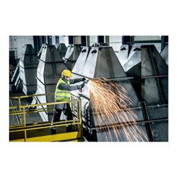 Metabo Akku-Winkelschleifer WPB 18 LTX BL 125 Quick 18V 2x5.5Ah LiHD + ASC 145 im Kunststoffkoffer