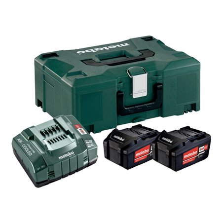 Metabo Basis-Set 2 x 5.2 Ah + metaBOX 145