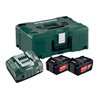 Metabo Basis-Set 2 x 5.2 Ah + metaBOX 145