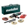 Metabo Flachkopf-Winkelschleifer WEVF 10-125 Quick Inox Set Stahlblech-Tragkasten