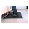Arbeitsplatzbodenbelag Fertigmatte L1500xB900xS10mm schwarz Gum.Rampmat