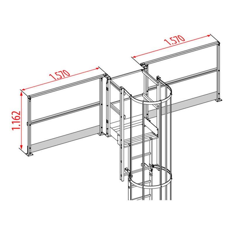 Hymer Geländer rechts für Ausstieg
