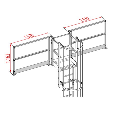 Hymer Geländer rechts für Ausstieg