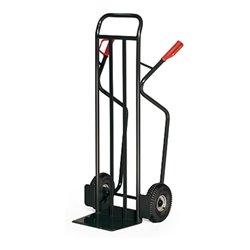 STIER Stahlrohr-Stapelkarre Premium Luft-Bereifung Traglast 350 kg