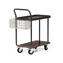 STIER Magazinwagen Premium mit Umrandung Tragkraft 300 kg LxB 810x450 mm