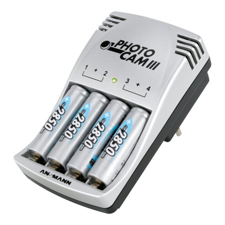 Ansmann Ansmann Akkusteckerladegerät für 2-4Microakkus +4NiMH-Akkus +4NiMH-Akkus